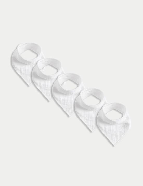 5pk Cotton Rich Dribble Bibs
