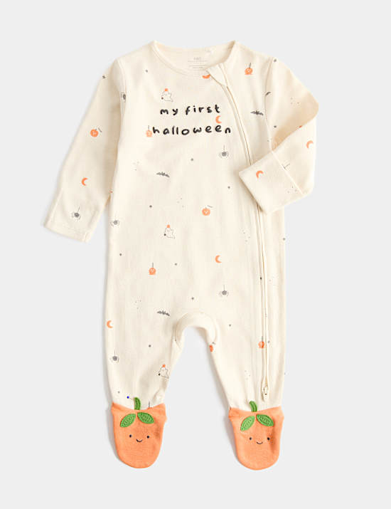 &bdquo;My First Halloween&ldquo;-Schlafanzug (0&ndash;9 Monate)
