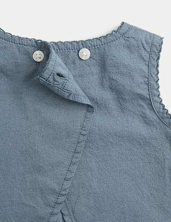 2 Piece Pure Cotton Embroidered Outfit (0-12 Mths)