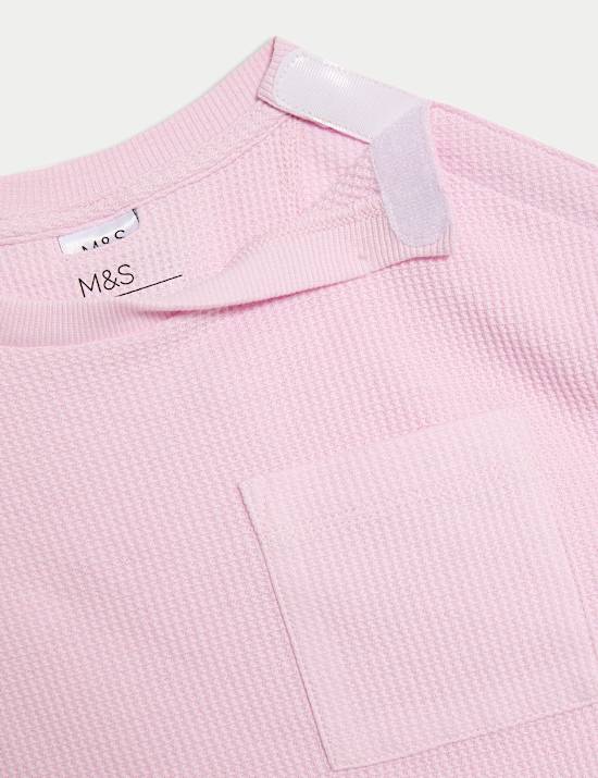 Adaptive Cotton Blend Waffle Pyjamas (1-16 Yrs)