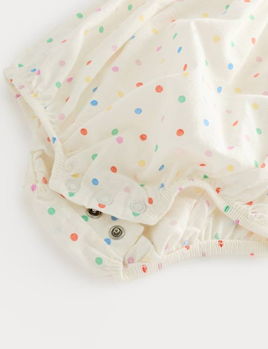 Pure Cotton Polka Dot Romper (0-2 Yrs)