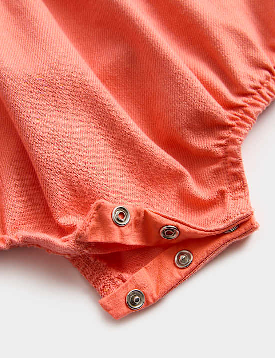 Pure Cotton Popcorn Dungarees (0-2 Yrs)