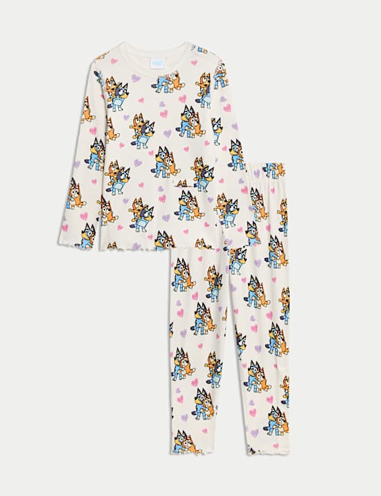 Adaptive Bluey™ Ribbed Pyjamas (1-8 Yrs)