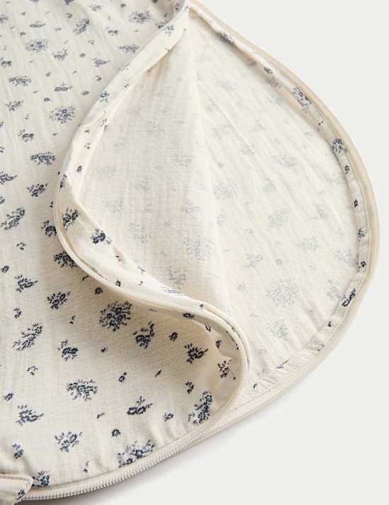 Pure Cotton Floral Sleeping Bag 0.5 Tog (0-36 Mths)
