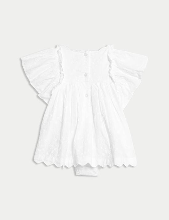 Ensemble 2 pièces robe en coton à broderie (3,2 kg-1 an)