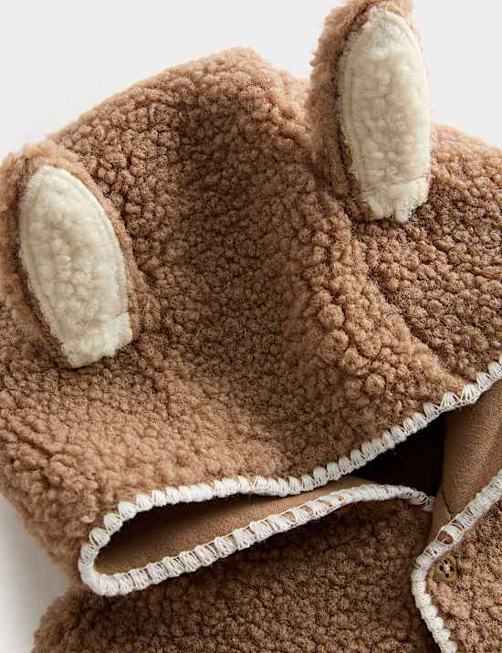 Borg Bunny Ears Jacket (7lbs-12 Mths)