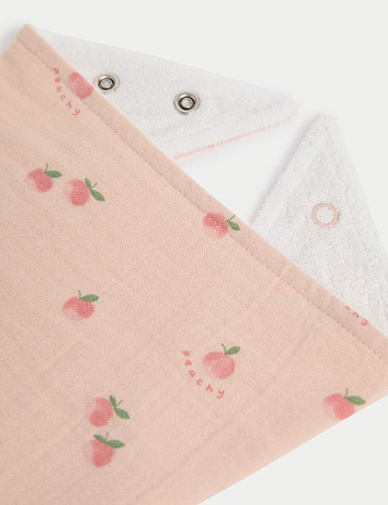 Σαλιάρες από 100% βαμβάκι, σετ των 5