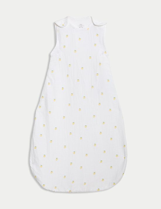 Pure Cotton Lemon 0.5 Tog Sleeping Bag (0-3 Yrs)