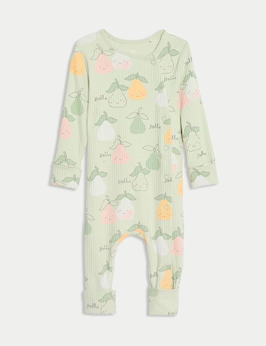 3 Pack Cotton Rich Sleepsuits (6&frac12;lbs-3 Yrs)