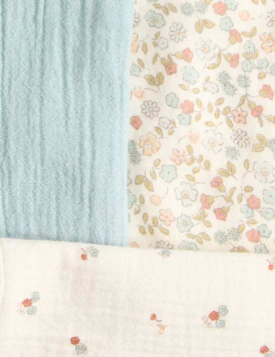 מארז 3 סינרים לתינוקות מכותנה טהורה