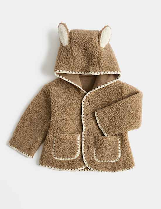 Borg Jacket with Ears (0-12 Mths)