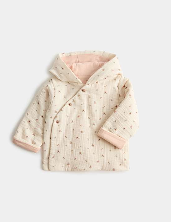 Pure Cotton Floral Jacket (7lbs - 1 Yrs)