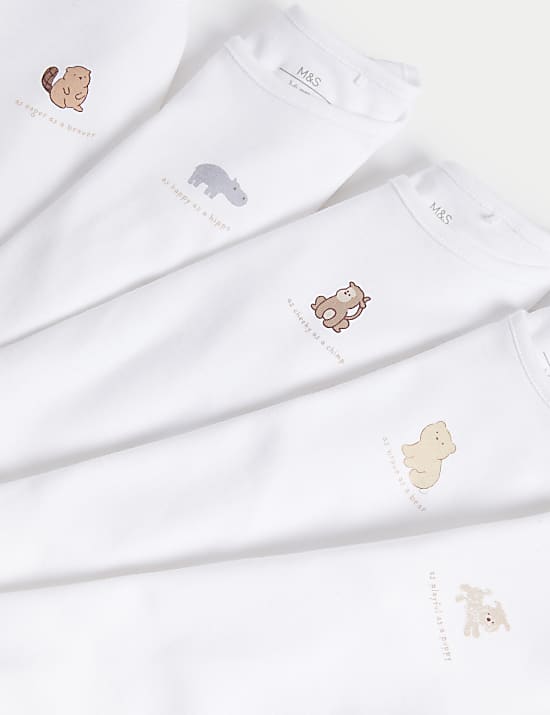 Φορμάκια με ζωάκια από 100% βαμβάκι, σετ των 5 (6½ lbs-3 ετών)