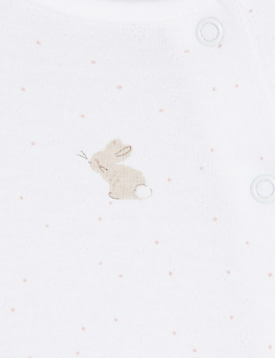 Φορμάκια ύπνου με σχέδιο κουνελάκι από 100% βαμβάκι, σετ των 3 (3 κιλά-3 ετών)