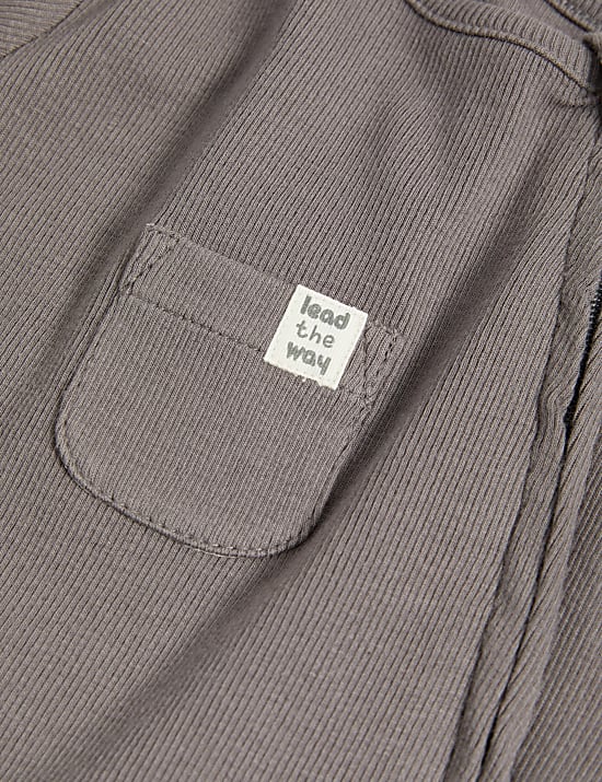 Set van 3 katoenrijke slaappakjes, effen en gestreept (0-3 jaar)