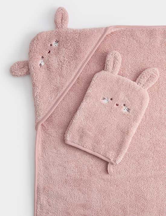 Pure Cotton Bunny Hooded Towel