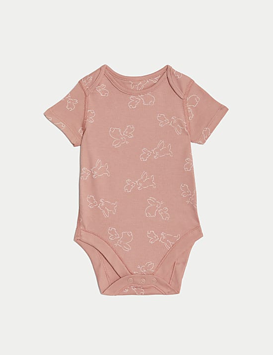 7pk Pure Cotton Bodysuits (5lbs-3 Yrs)