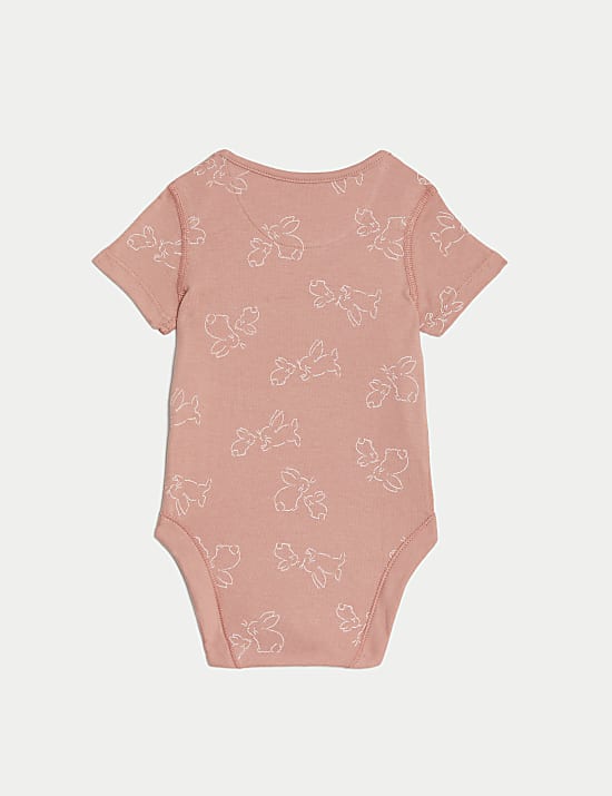 7pk Pure Cotton Bodysuits (5lbs-3 Yrs)