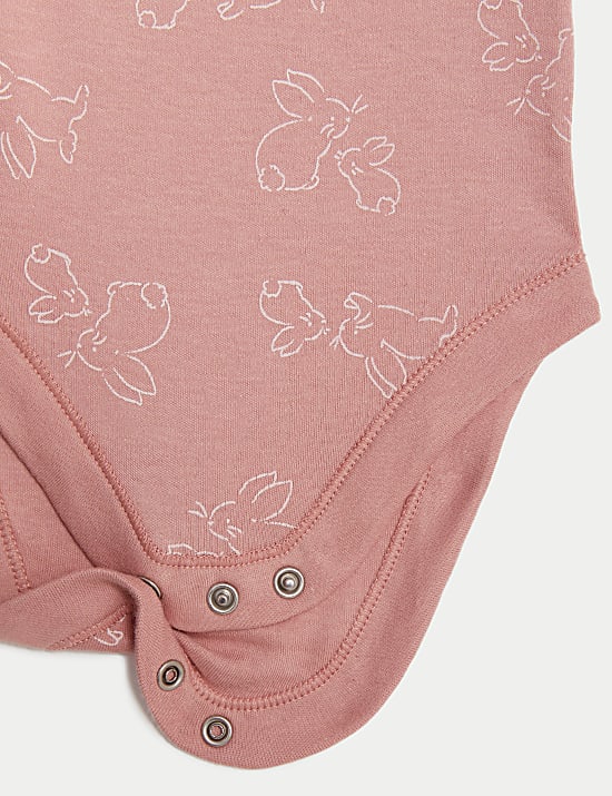 7pk Pure Cotton Bodysuits (5lbs-3 Yrs)