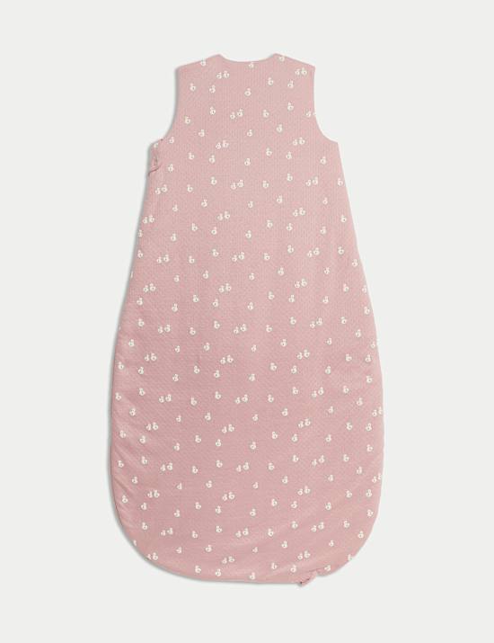 Zuiver katoenen trappelzak met eendenmotief, warmteklasse 2,5 (0-3 jaar)