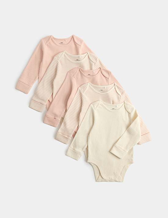 5 Pack Long Sleeve Bodysuits (Newborn-3 Yrs)