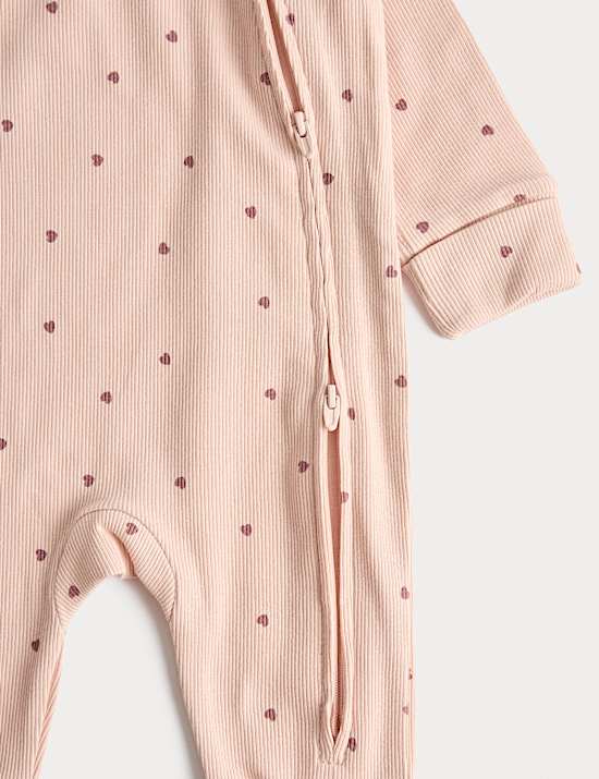 Lot de 3 dors-bien en coton &agrave; motif c&oelig;ur (3,2 kg-3 ans)