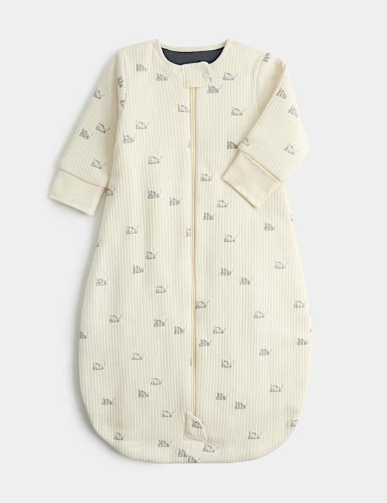 Saco de dormir 100 % algod&oacute;n con resistencia t&eacute;rmica de 2,5 tog con dise&ntilde;o de dinosaurios (0-3 a&ntilde;os)