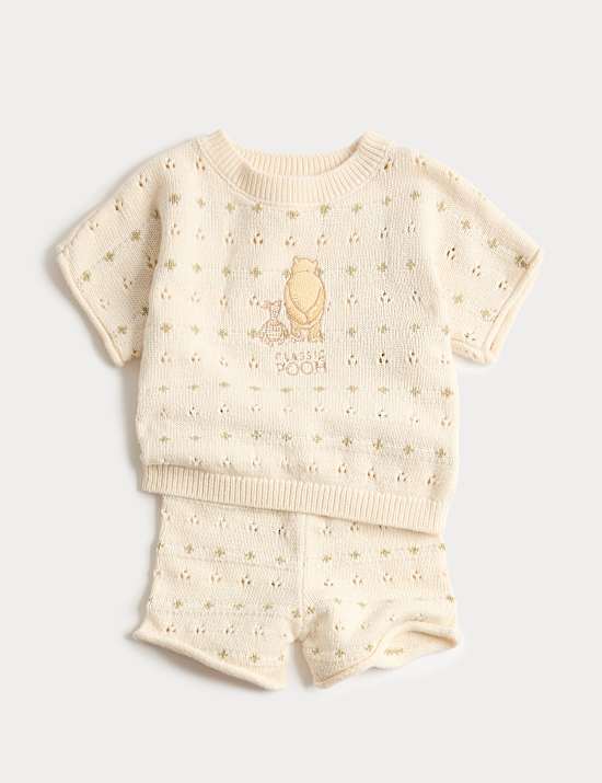 2 Piece Pure Cotton Winnie the Pooh&trade; Outfit (0-2 Yrs)