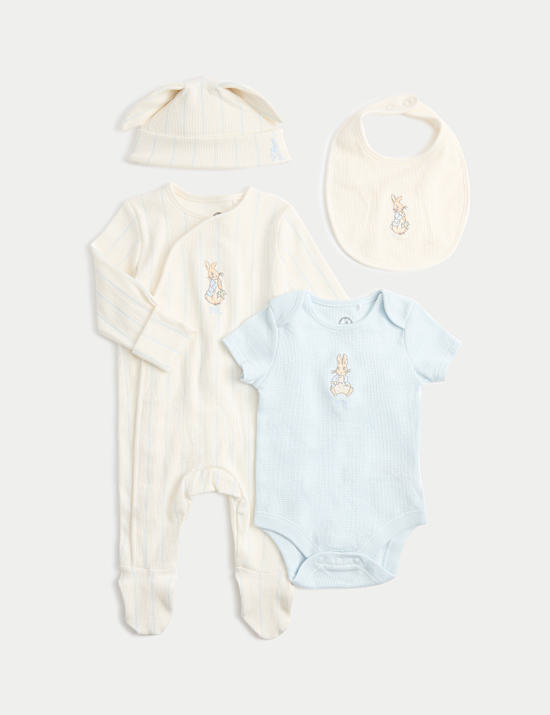 4 Piece Cotton Rich Peter Rabbit&trade; Set (7lbs-9 Mths)