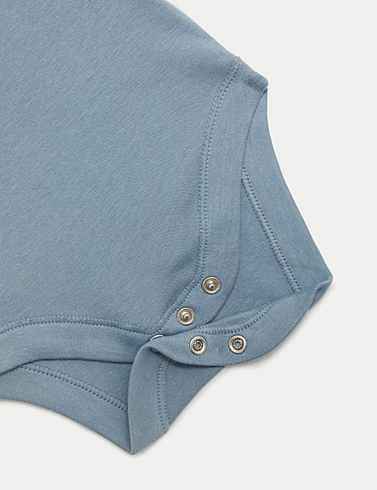 5pk Pure Cotton Bodysuits (6&frac12;lbs-3 Yrs)