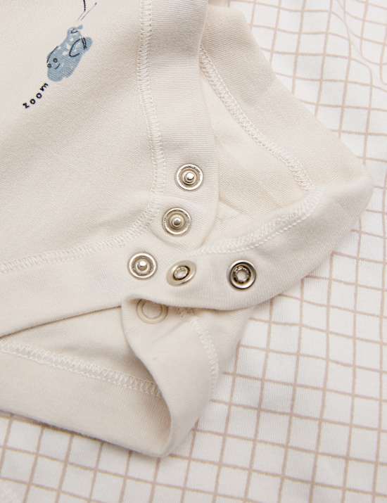 7 Pack Pure Cotton Bodysuits (0-3 Yrs)