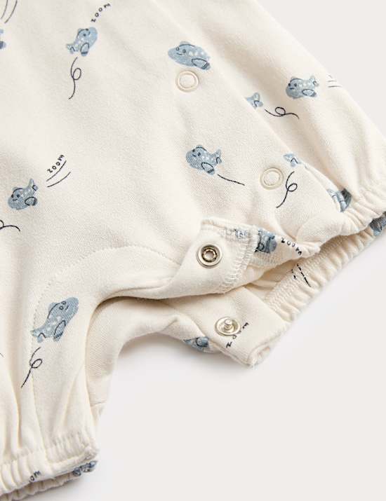 3 Pack Pure Cotton Rompers (7lbs-3 Yrs)