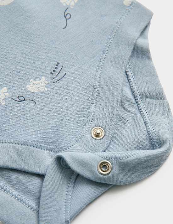 Lot de 7 bodys 100 % coton &agrave; motif (3,2 kg-3 ans)