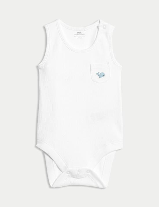 Βασικά είδη 4 κομματιών με υψηλή περιεκτικότητα σε βαμβάκι (7 lbs - 9 μηνών)