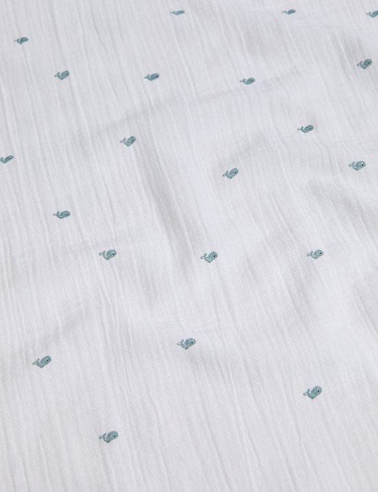 Σελτεδάκια με φαλαινάκια από 100% βαμβάκι, σετ των 3