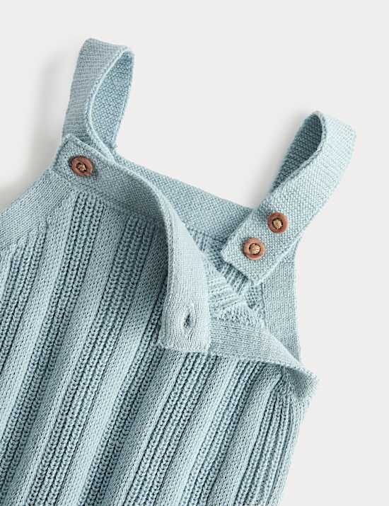 Pure Cotton Knitted Bibshort (7lbs-1 Yrs)