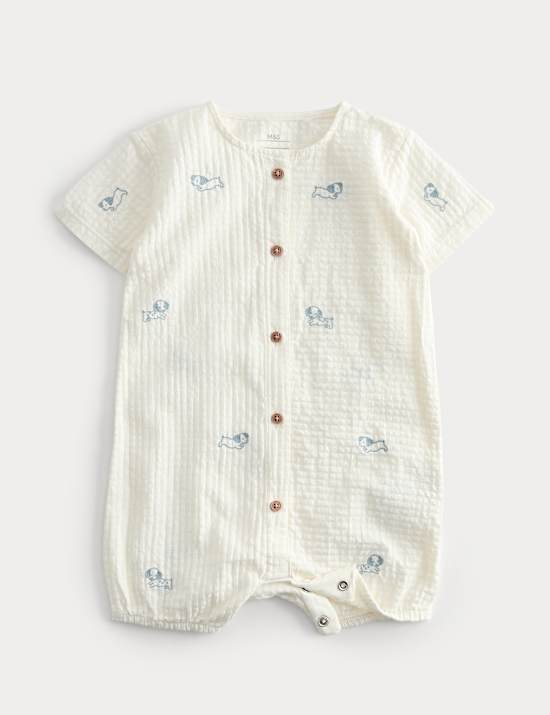 2 Piece Pure Cotton Romper & Socks Outfit (7lbs-2 Yrs)