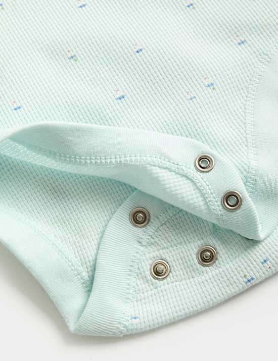 3 Pack Pure Cotton Nautical Bodysuits (0-3 Years)