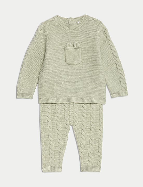 2pc Knitted Outfit (7lbs-12 Mths)