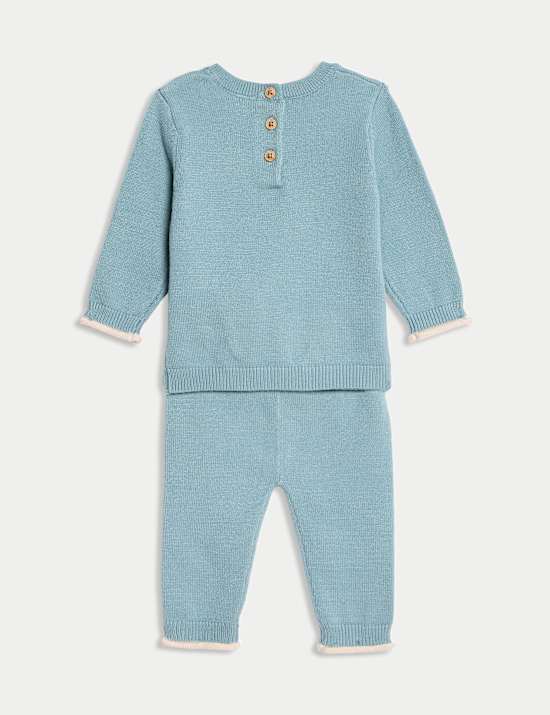 2pc Whale Knitted Outfit (7lbs-1 Yrs)