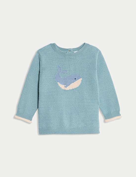 2pc Whale Knitted Outfit (7lbs-1 Yrs)