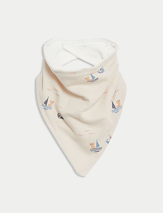 Σετ με βασικά είδη με σχέδιο βαρκούλες από 100% βαμβάκι, 4 τεμάχια (3,2 κιλά-9 μηνών)