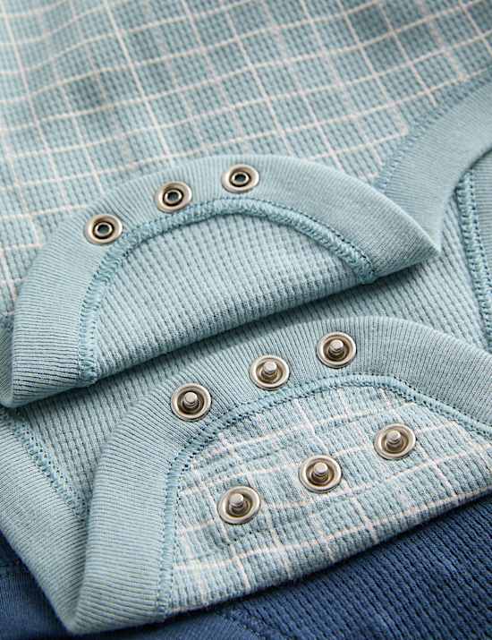 3er-Pack Langarm-Bodys aus reiner Baumwolle mit Automotiv (0–3 Jahre)