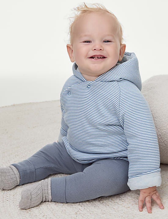 2pc Pure Cotton Hooded Jacket (7lbs-1 Yrs)