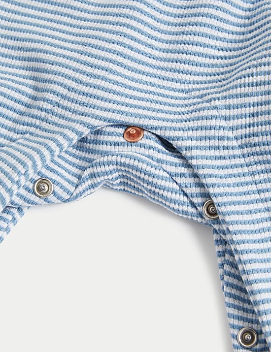 Ensemble 2&nbsp;pi&egrave;ces 100&nbsp;% coton &agrave; rayures et motif baleine (jusqu&rsquo;au 12&nbsp;mois)