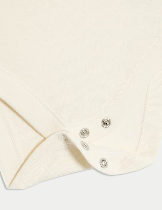 2-delig puur katoenen pakje met bladmotief (0-12 maanden)