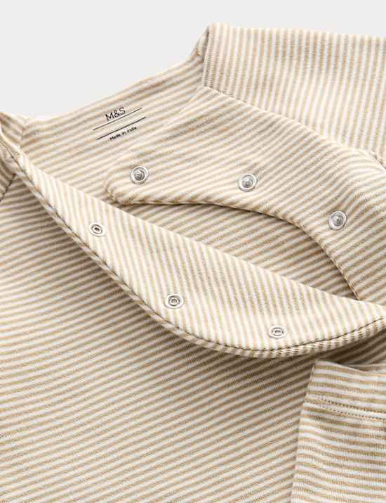 3pc Cotton Rich Striped Outfit (7lbs-9 Mths)