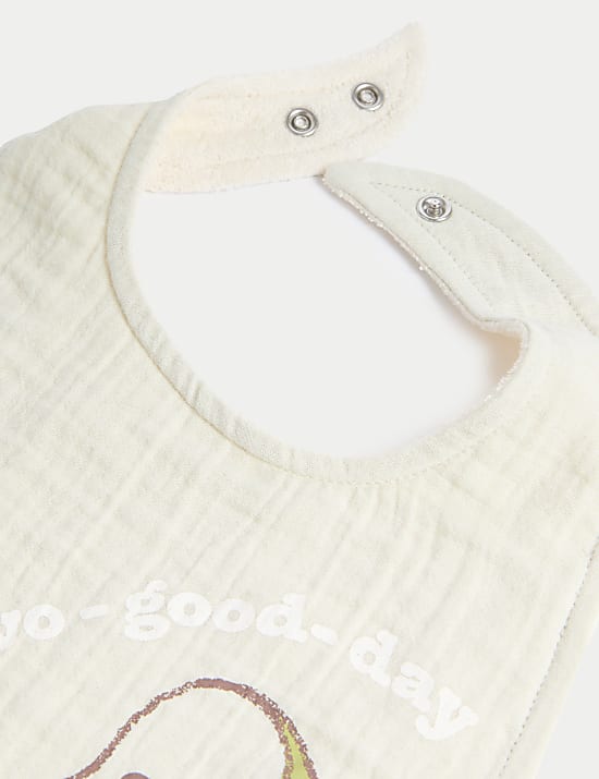 3pc Pure Cotton Food Bibs