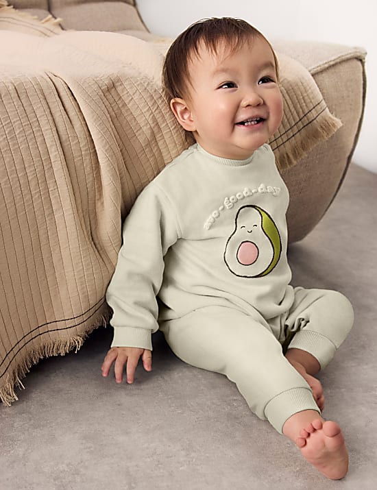 Cotton Rich Slogan Romper (0-3 Yrs)