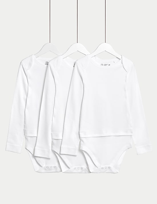 3pk Adaptive Pure Cotton Bodysuits (7lbs-16 Yrs)